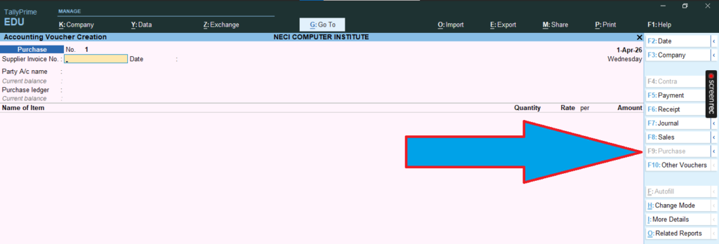 Screenshot-2026-06-28-113044-1024x348 Tally Prime में Purchase Entry कैसे करें? GST के साथ आसान हिंदी गाइड | Complete Tutorial (2026)